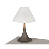 Concrete & Oak Table Lamp | OROA Modern Nunez
