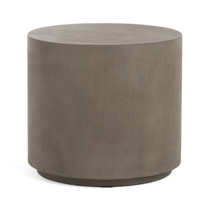   Gray Concrete Cylindrical End Table | Oroa.com