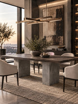 Oak & Concrete Dining Table | OROA Modern Renzo