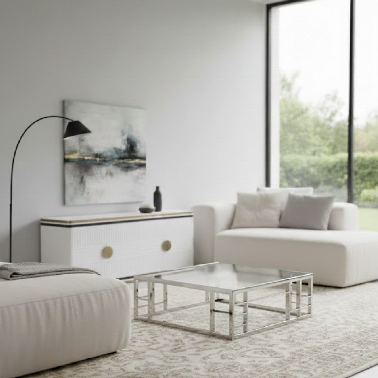   Glass Square Coffee Table | Oroa.com