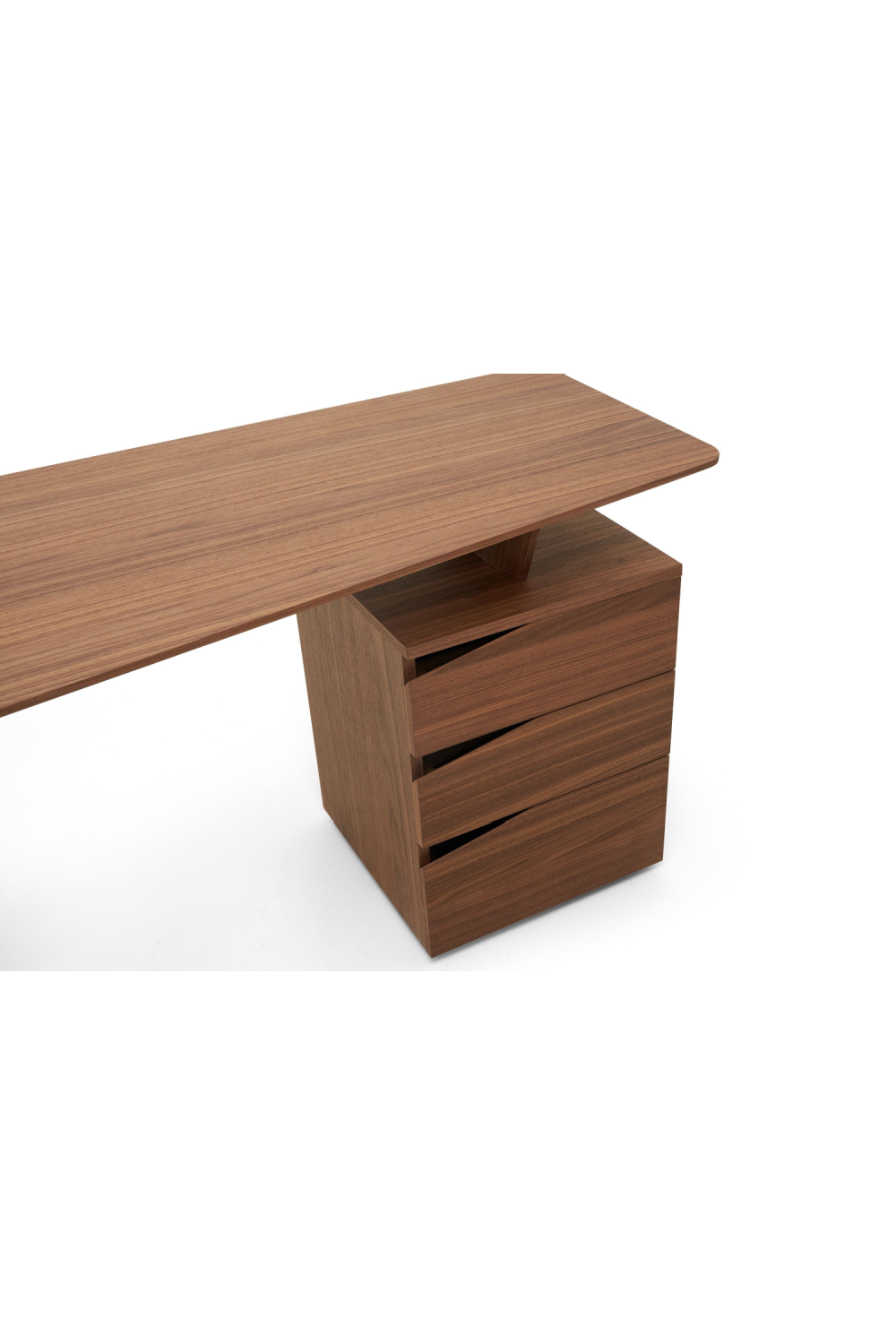3-Drawer Walnut Desk | OROA Modern Walton | Oroa.com