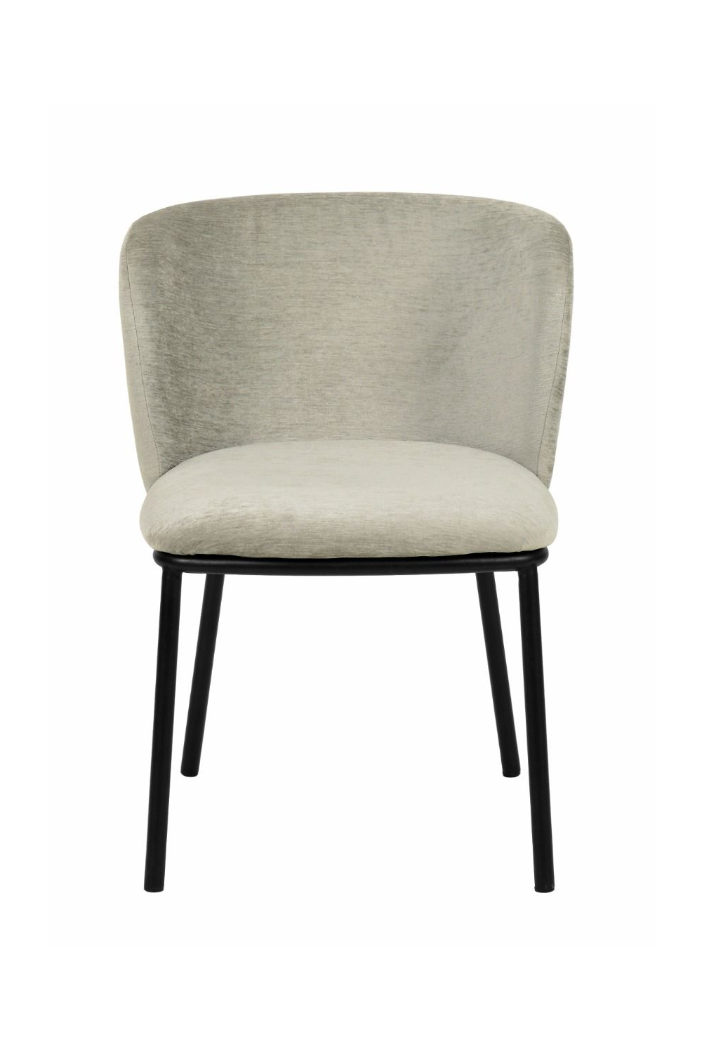 Gray Curved Dining Chair Set (2) | OROA Modern Bessie | Oroa.com