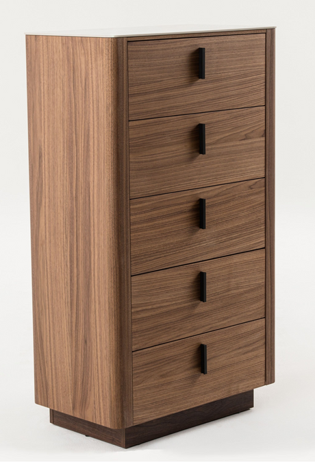5-Drawer Walnut Chest | OROA Modern Chelton Oroa.com