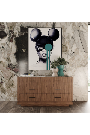 6-Drawer Walnut Dresser | OROA Modern Bailey | Oroa.com