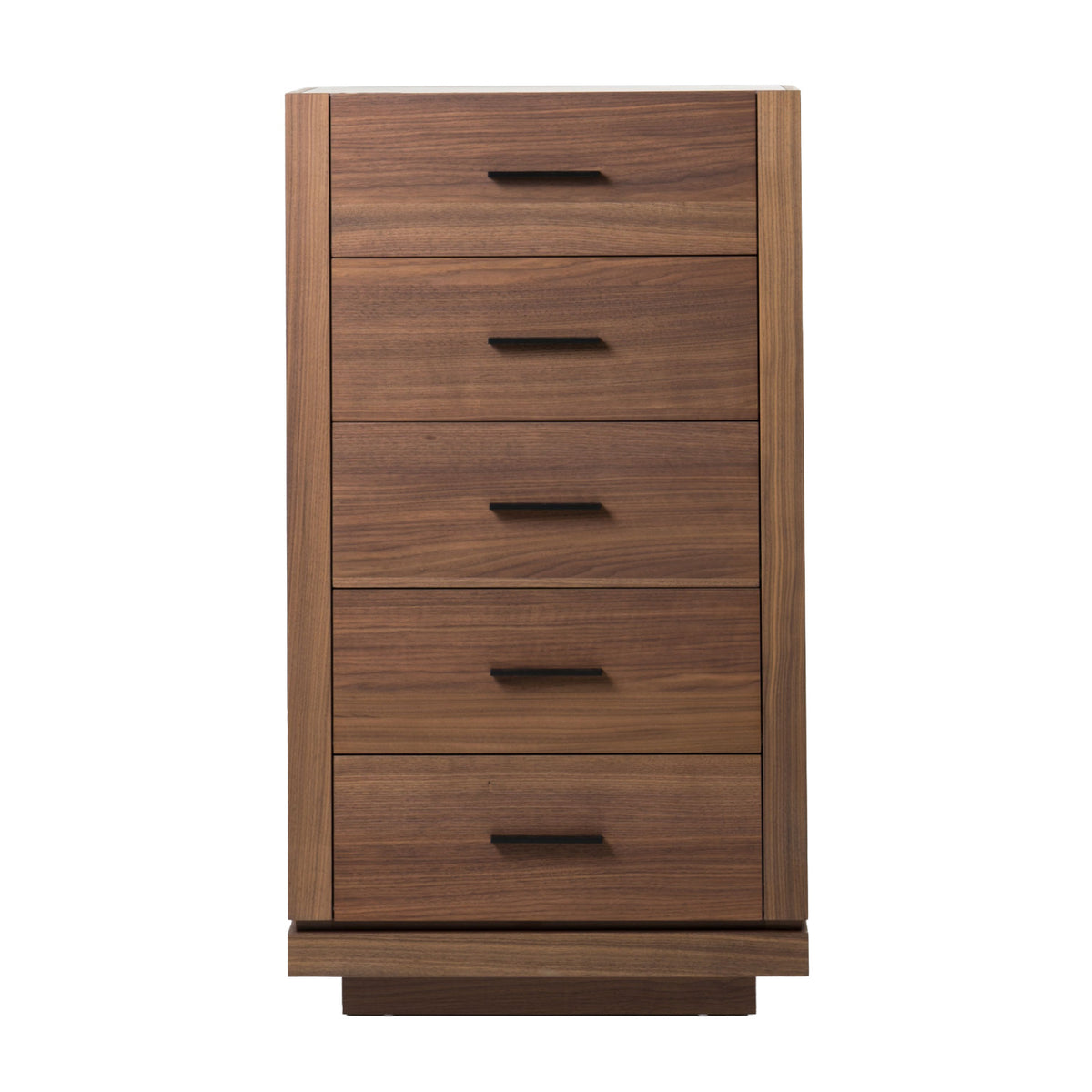 Modern European furniture - 5-Drawer Walnut Chest - www.oroa.com