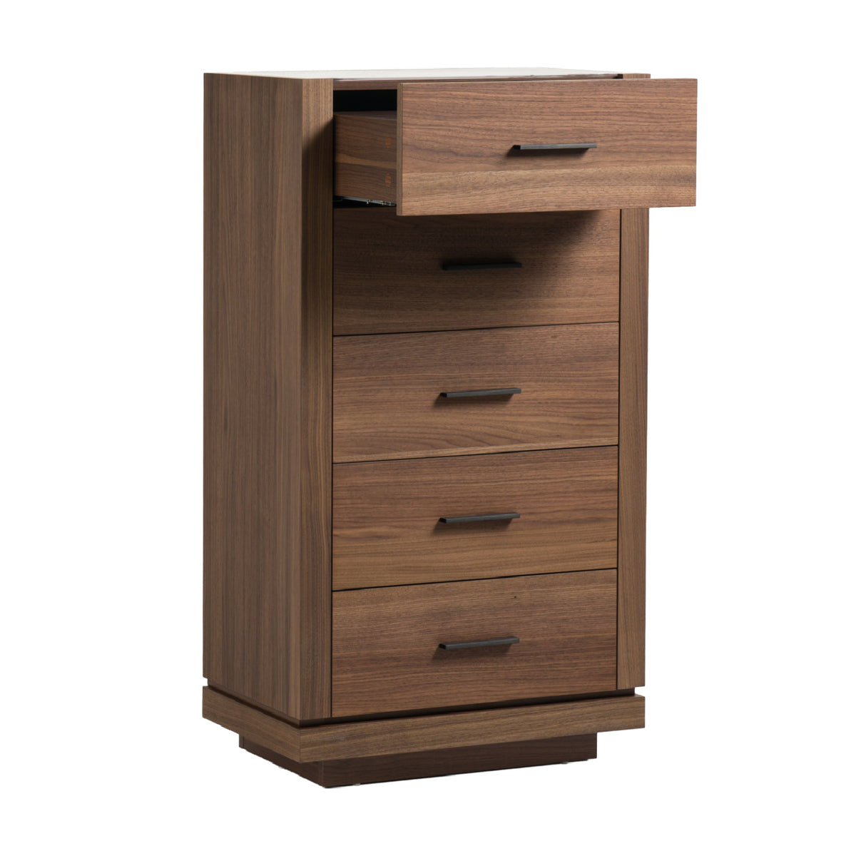 Modern European furniture - 5-Drawer Walnut Chest - www.oroa.com