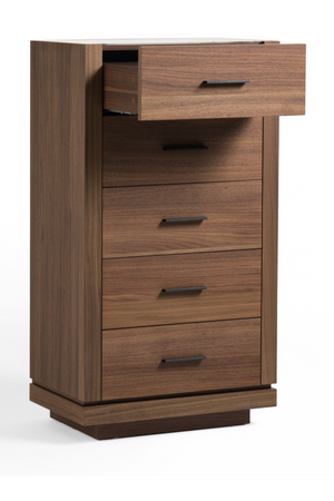 5-Drawer Walnut Chest | OROA Modern Bailey | Oroa.com