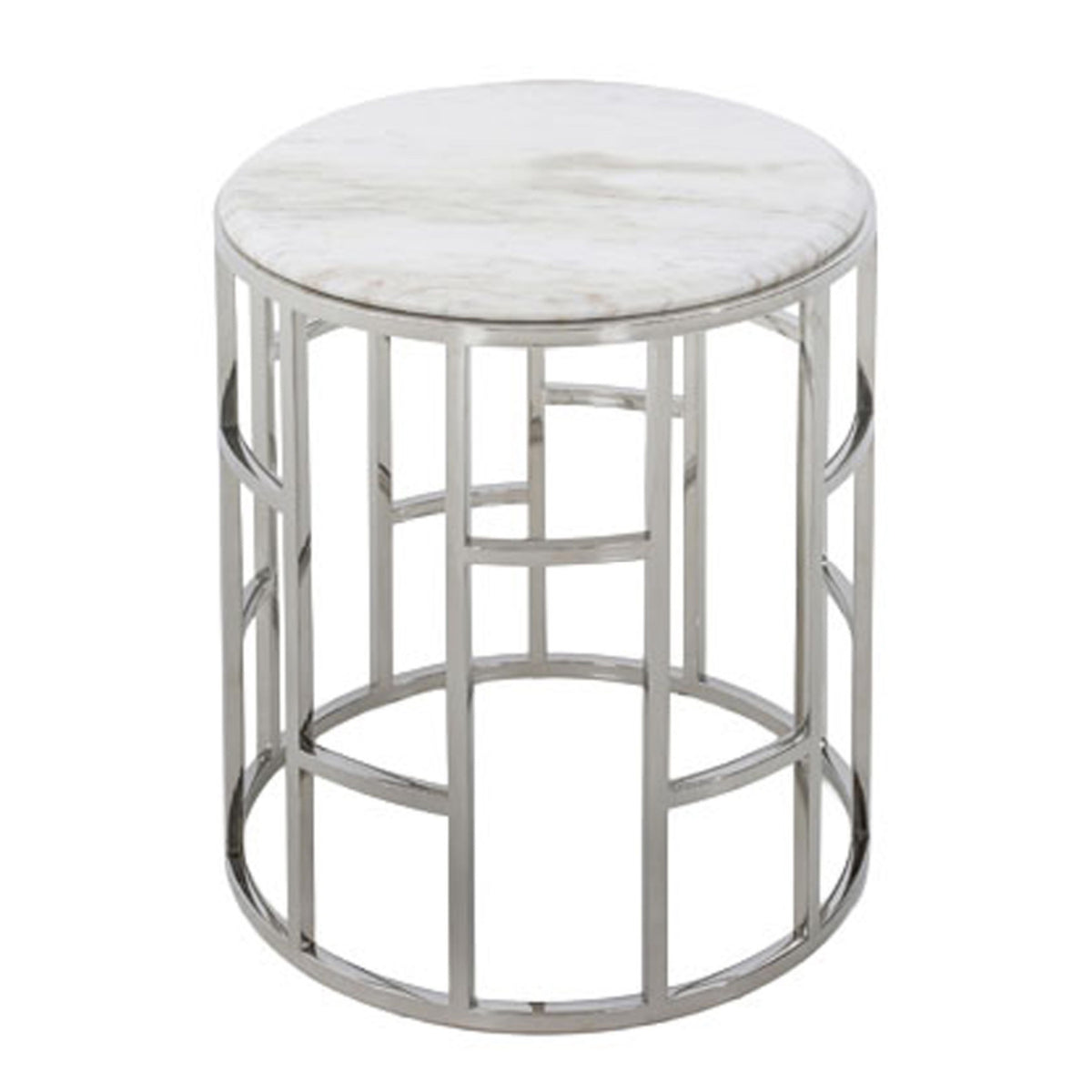 Marble Round End Table | OROA Modern Silvan