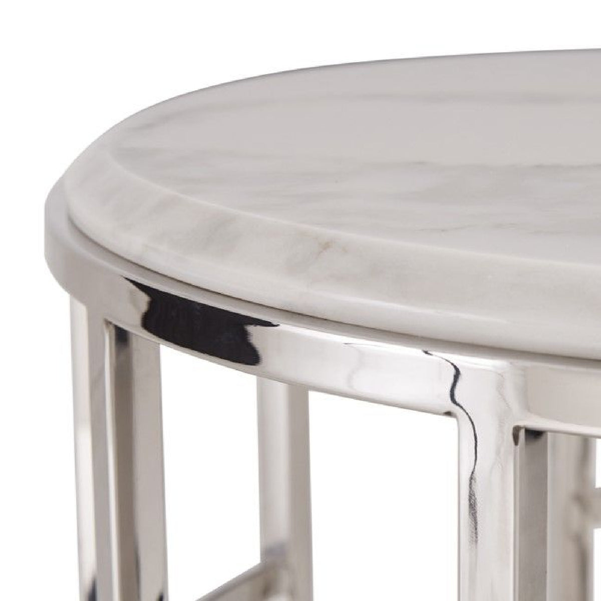 Marble Round End Table | OROA Modern Silvan