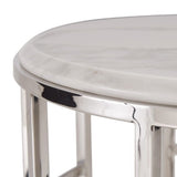Marble Round End Table | OROA Modern Silvan