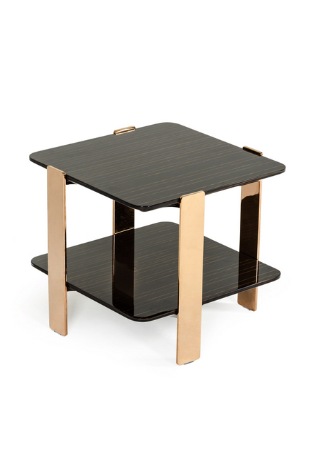 Square Black 2-Layer End Table | OROA Modern Leroy | Oroa.com
