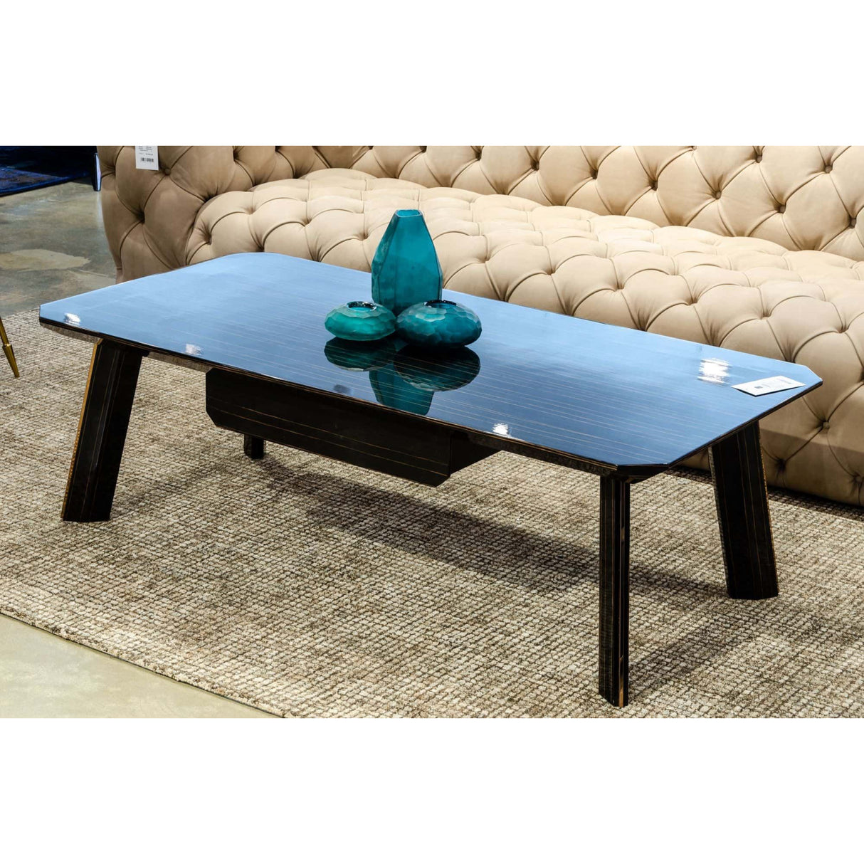   1-Drawer Ebony Coffee Table | Oroa.com