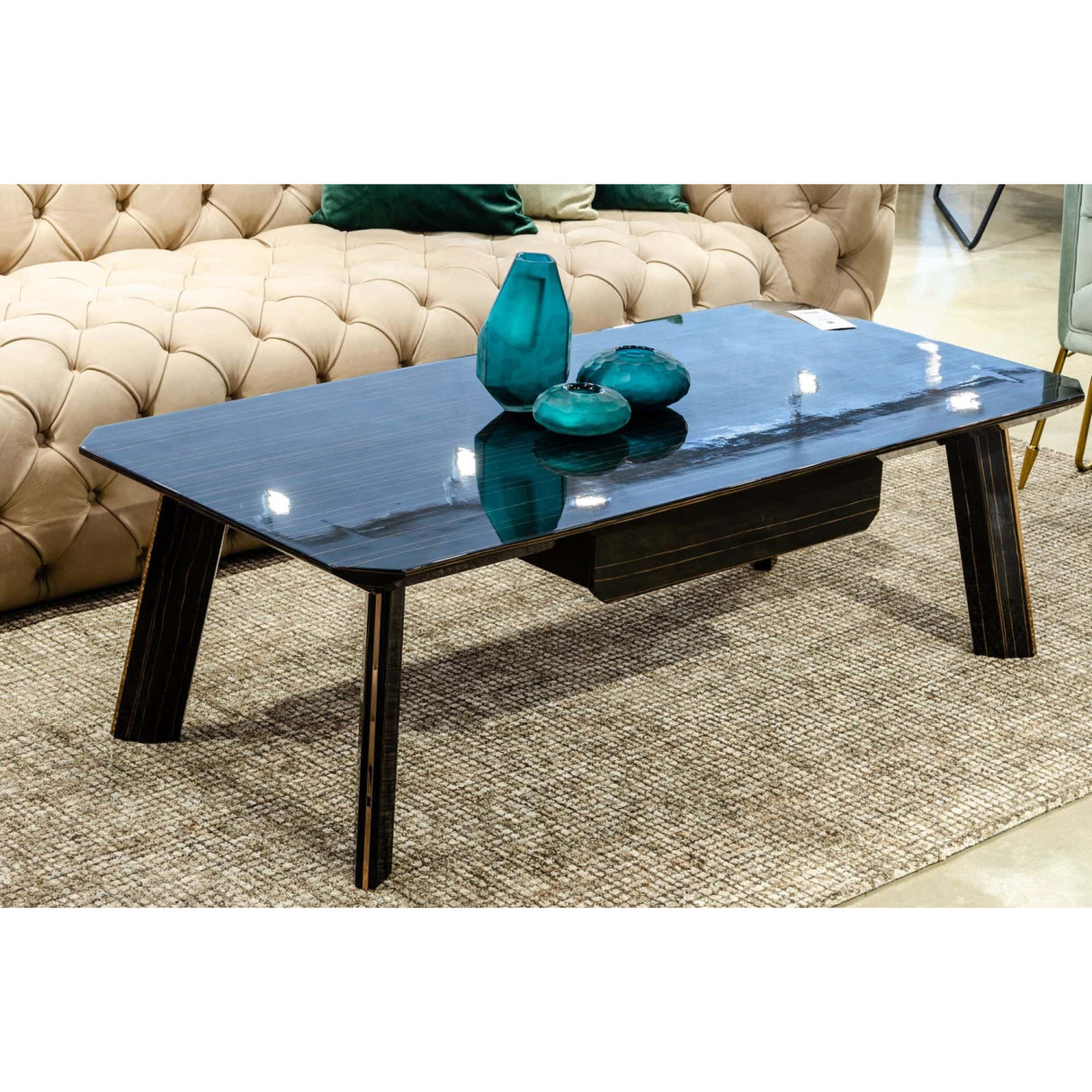   1-Drawer Ebony Coffee Table | Oroa.com