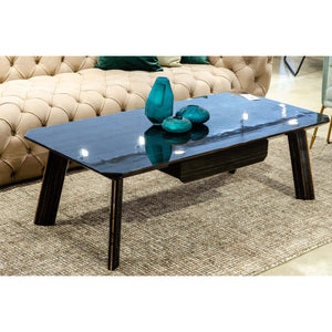   1-Drawer Ebony Coffee Table | Oroa.com