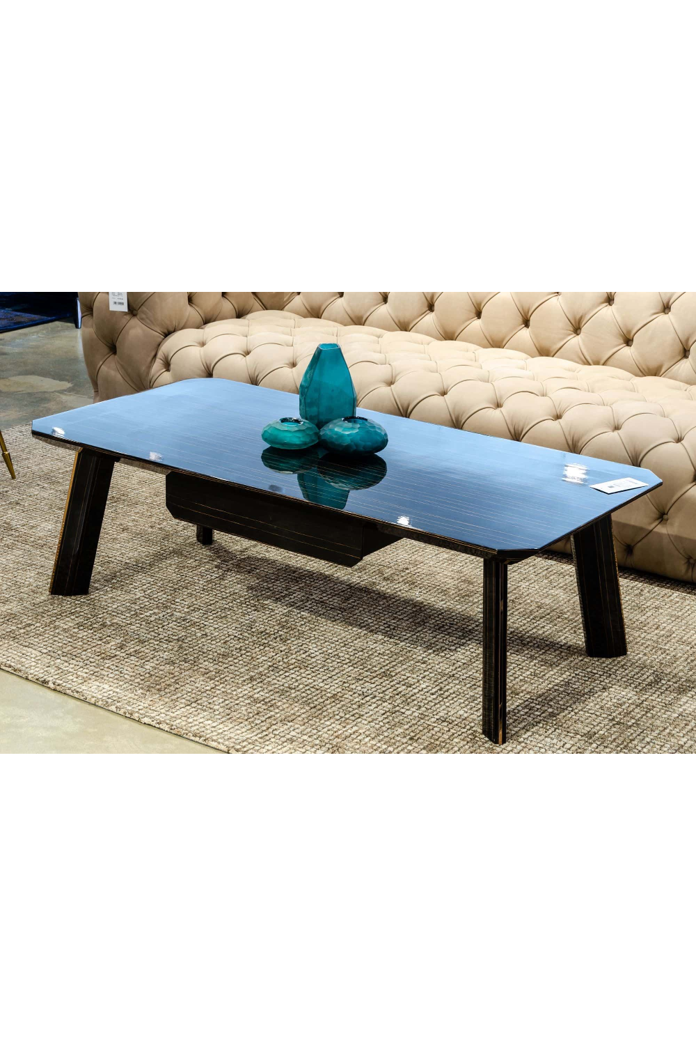 1-Drawer Ebony Coffee Table | OROA Modern Chadwick | Oroa.com