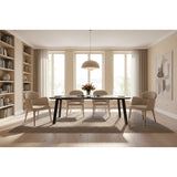 Black & Rosegold Dining Table | OROA Modern Chadwick