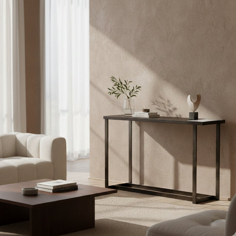   Gray Walnut Marble Console Table | Oroa.com