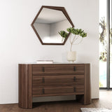 Walnut Veneer 3-Drawer Dresser | OROA Modern Chelton