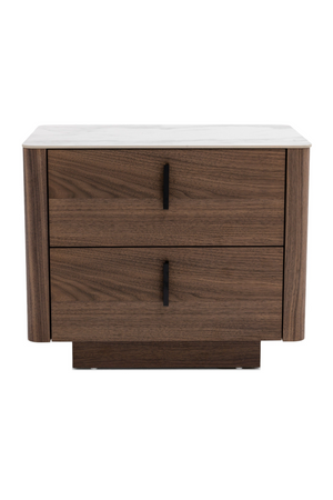 2-Drawer Walnut Nightstand | OROA Modern Chelton | Oroa.com