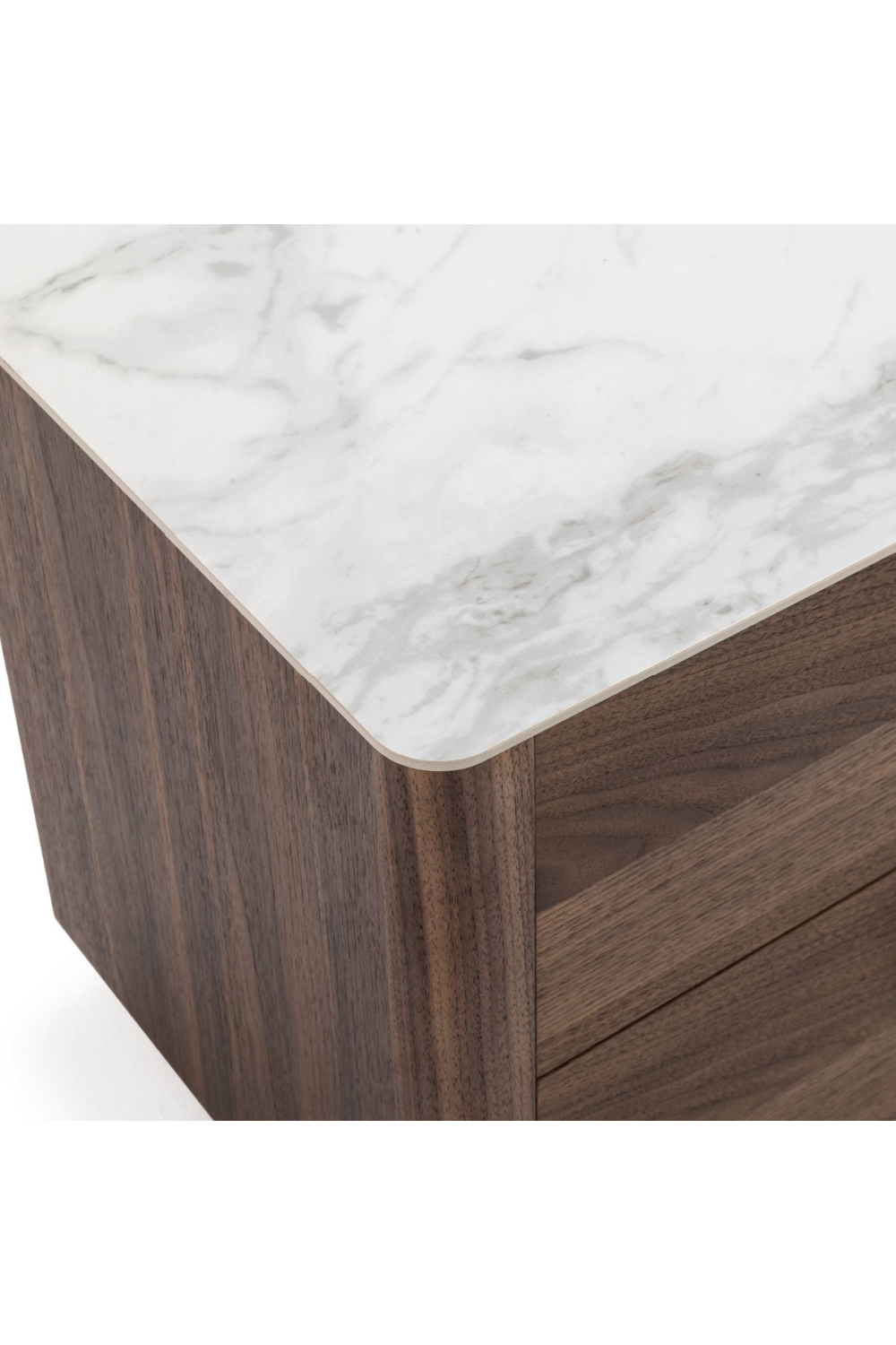 2-Drawer Walnut Nightstand | OROA Modern Chelton | Oroa.com