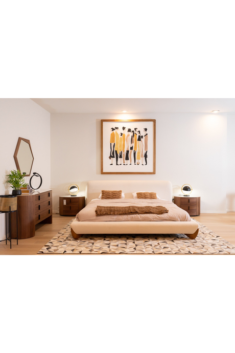 2-Drawer Walnut Nightstand | OROA Modern Chelton | Oroa.com