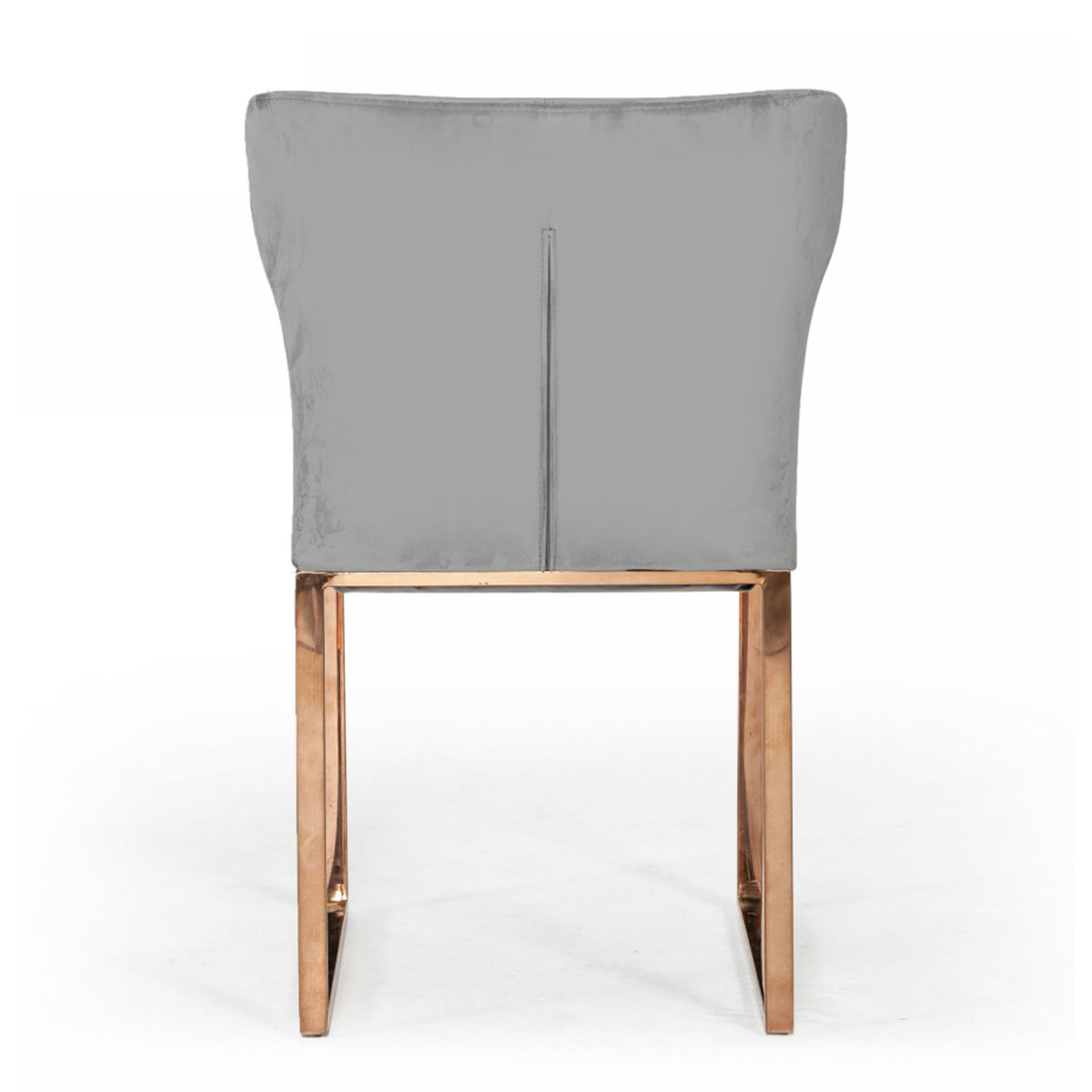 Gray Velvet & Rosegold Dining Chair | OROA Modern Chadwick