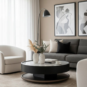   Ceramic Round Coffee Table | Oroa.com