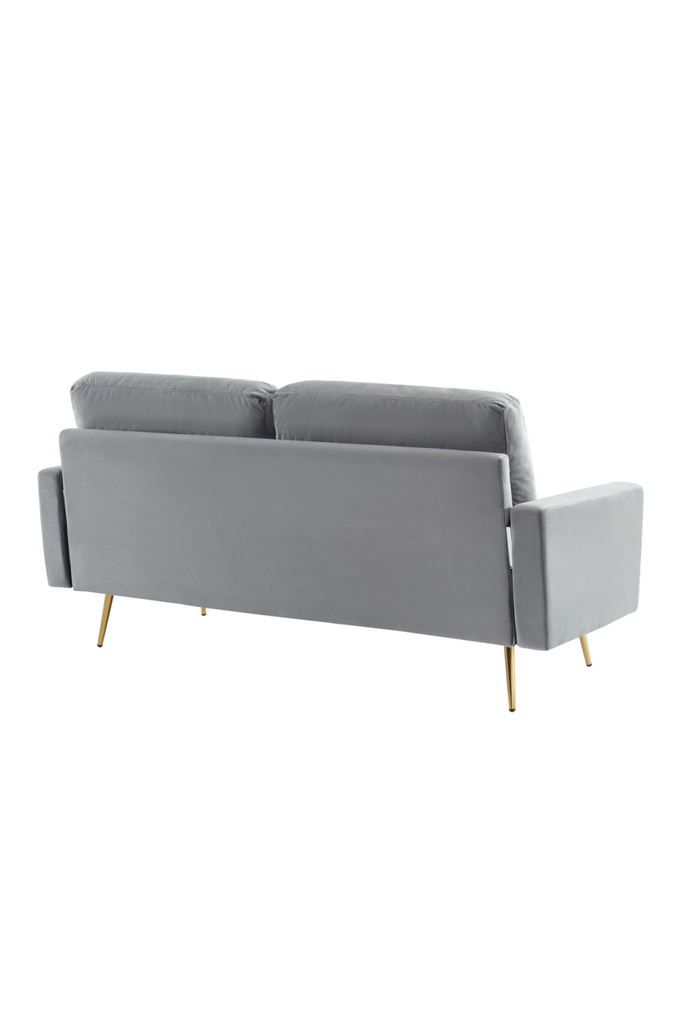 Gray Velvet 2-Seater Sofa | OROA Modern Huffine | Oroa.com
