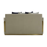 Beige Fabric Loveseat | OROA Modern Tenaya