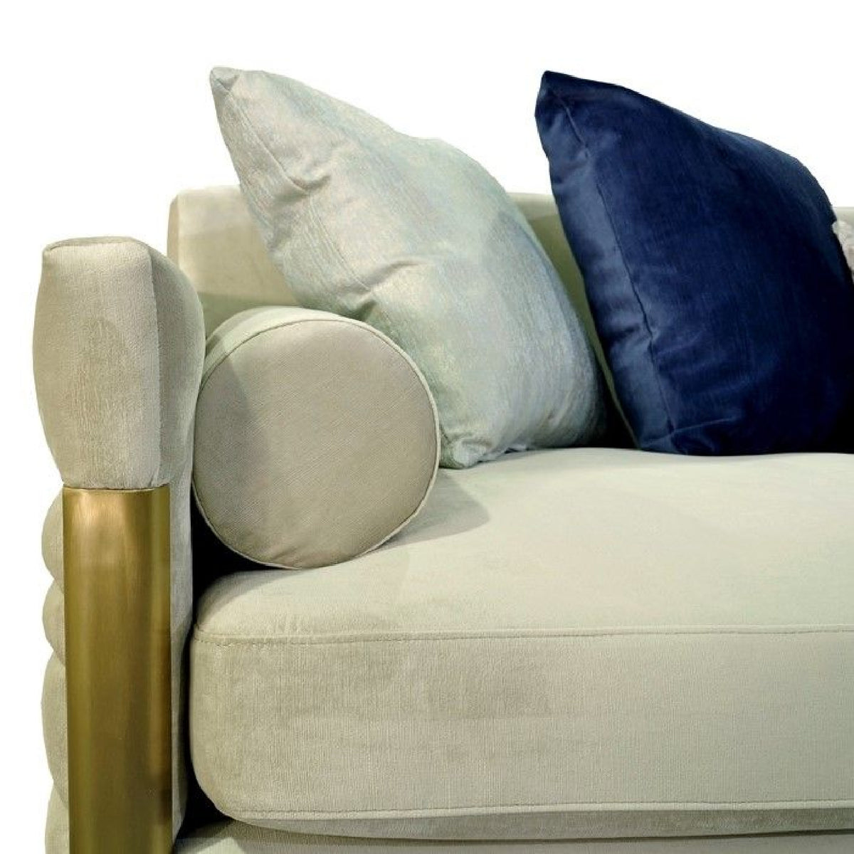 Beige Fabric Loveseat | OROA Modern Tenaya