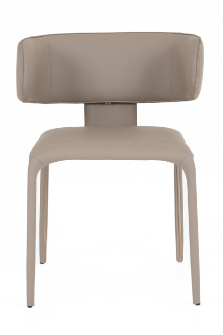 Contoured-Back Vegan Leather Dining Chair | OROA Modern Odessa | Oroa.com
