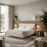 White Upholstered Bed | OROA Modern Electra | Oroa.com
