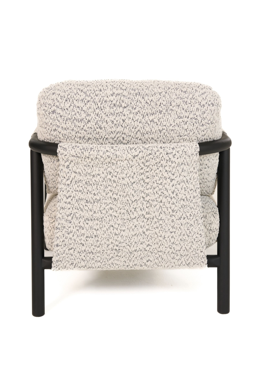 Black Framed Gray Accent Chair | OROA Modern Balko | Oroa.com