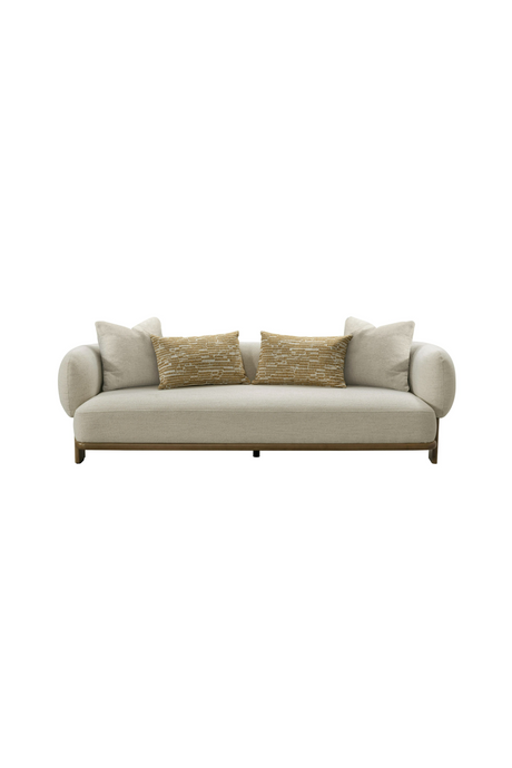Beige Flared-Arm Sofa | OROA Modern Optima | Oroa.com