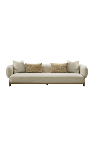 Beige Flared-Arm Sofa | OROA Modern Optima | Oroa.com