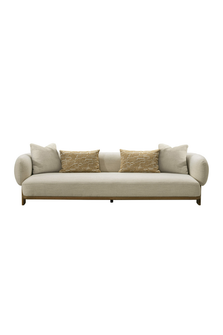 Beige Flared-Arm Sofa | OROA Modern Optima | Oroa.com