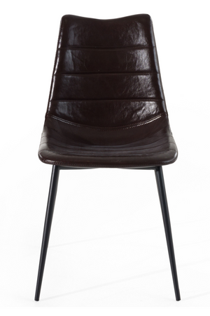 Brown Leatherette Dining Chairs (2) | OROA Modern Gilliam | Oroa.com