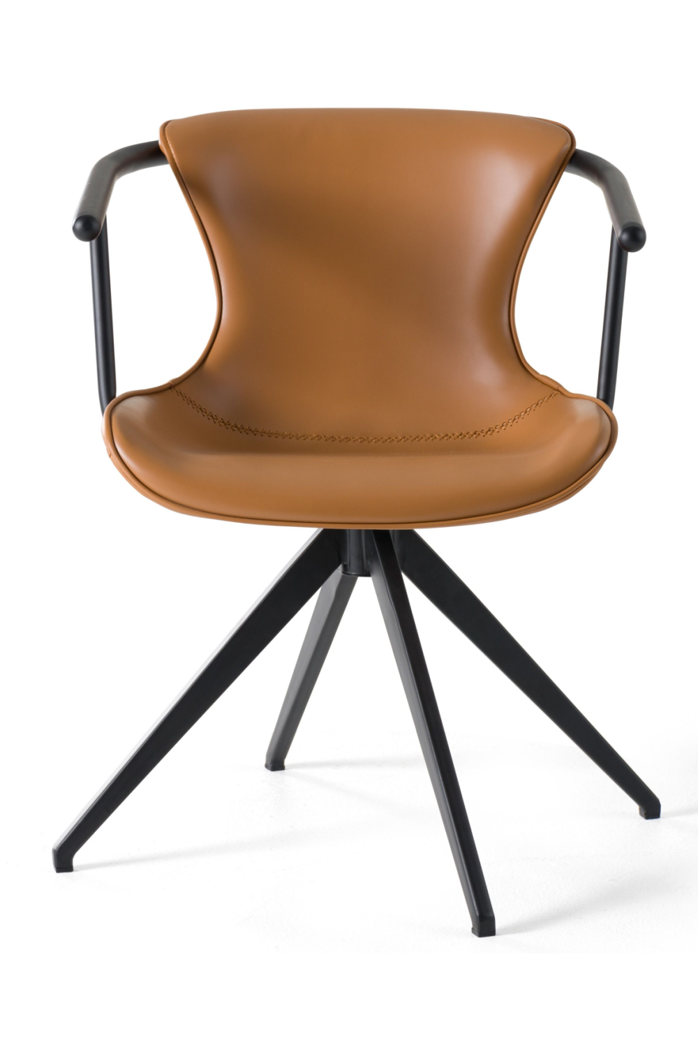 Vegan Leather Swivel Dining Chair | OROA Modern Maureen | Oroa.com