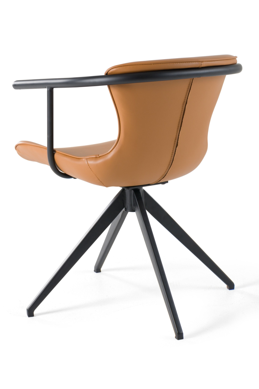 Vegan Leather Swivel Dining Chair | OROA Modern Maureen | Oroa.com