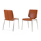Eco-Leather Stackable Dining Chairs (2) | OROA Modern | Oroa.com