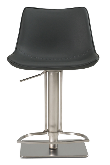 Gray Leatherette Swivel Bar Stool | OROA Modern Manning | Oroa.com