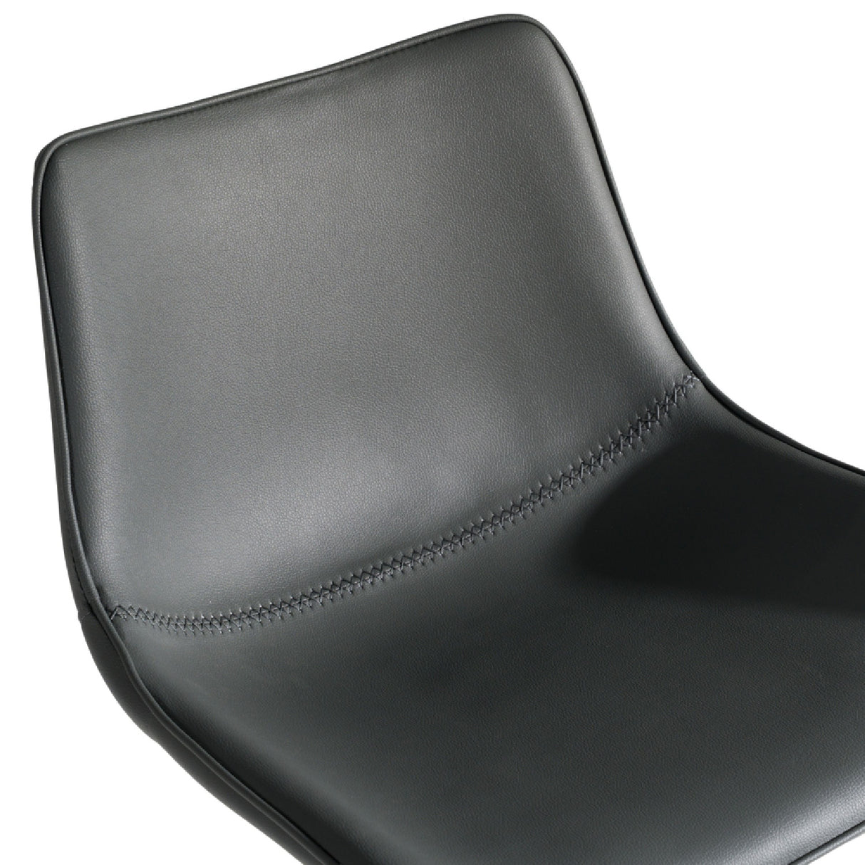   Gray Vegan Swivel Bar Stool | Oroa.com