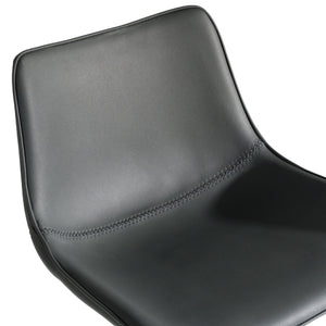   Gray Vegan Swivel Bar Stool | Oroa.com