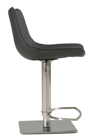 Gray Leatherette Swivel Bar Stool | OROA Modern Manning | Oroa.com