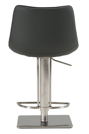 Gray Leatherette Swivel Bar Stool | OROA Modern Manning | Oroa.com