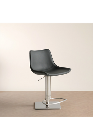 Gray Leatherette Swivel Bar Stool | OROA Modern Manning | Oroa.com