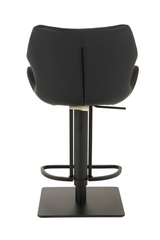 Black Eco-Leather Bar Stool | OROA Modern Jaffee | Oroa.com