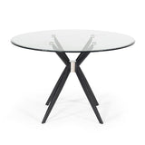 Round Glass Dining Table | OROA Modern Dallas