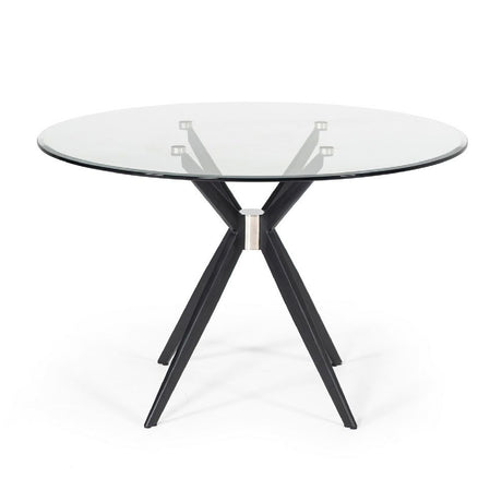 Modern European furniture - Round Glass Dining Table - www.oroa.com