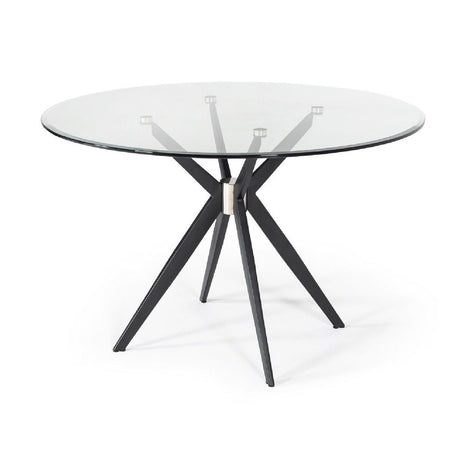 Modern European furniture - Round Glass Dining Table - www.oroa.com